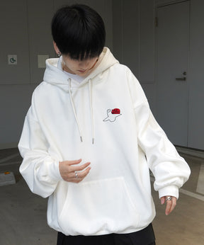 【MARK GONZALES ARTWORK COLLECTION / マーク ゴンザレス】別注 ビッグシルエット イラストバックプリント プルオーバーパーカー