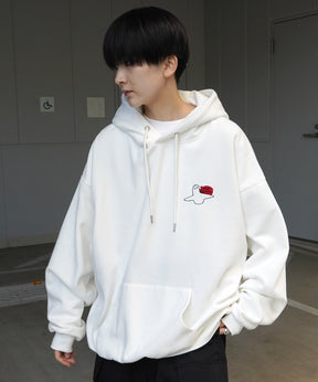【MARK GONZALES ARTWORK COLLECTION / マーク ゴンザレス】別注 ビッグシルエット イラストバックプリント プルオーバーパーカー