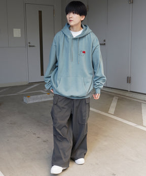 【MARK GONZALES ARTWORK COLLECTION / マーク ゴンザレス】別注 ビッグシルエット イラストバックプリント プルオーバーパーカー