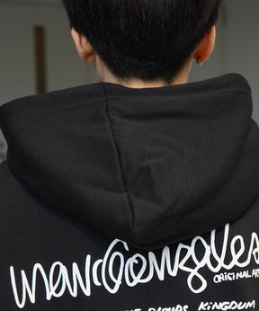 【MARK GONZALES ARTWORK COLLECTION / マーク ゴンザレス】別注 ビッグシルエット イラストバックプリント プルオーバーパーカー
