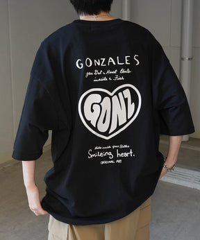 【MARK GONZALES ARTWORK COLLECTION / マーク ゴンザレス】フロント / バックプリント ワンポイント刺繍 モチーフ ビッグシルエットTシャツ