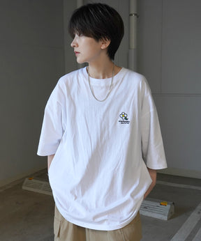 【MARK GONZALES ARTWORK COLLECTION / マーク ゴンザレス】フロント / バックプリント ワンポイント刺繍 モチーフ ビッグシルエットTシャツ