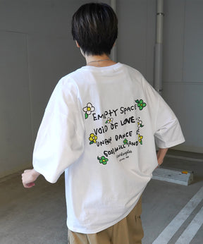 【MARK GONZALES ARTWORK COLLECTION / マーク ゴンザレス】フロント / バックプリント ワンポイント刺繍 モチーフ ビッグシルエットTシャツ