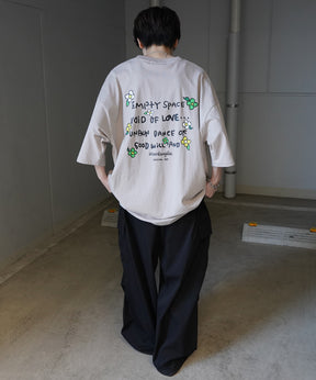 【MARK GONZALES ARTWORK COLLECTION / マーク ゴンザレス】フロント / バックプリント ワンポイント刺繍 モチーフ ビッグシルエットTシャツ