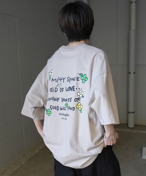 【MARK GONZALES ARTWORK COLLECTION / マーク ゴンザレス】フロント / バックプリント ワンポイント刺繍 モチーフ ビッグシルエットTシャツ