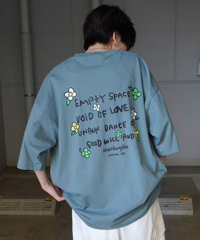 【MARK GONZALES ARTWORK COLLECTION / マーク ゴンザレス】フロント / バックプリント ワンポイント刺繍 モチーフ ビッグシルエットTシャツ