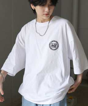 【MARK GONZALES ARTWORK COLLECTION / マーク ゴンザレス】フロント / バックプリント ワンポイント刺繍 モチーフ ビッグシルエットTシャツ