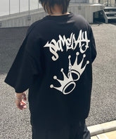 25SS 8ボール / ダイス / クラウン バックプリント ワンポイント ビッグシルエットTシャツ