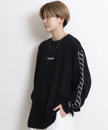 【Kappa/カッパ】別注 袖テープ 刺繍ロゴ ビッグシルエットロンT