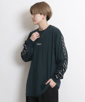 【Kappa/カッパ】別注 袖テープ 刺繍ロゴ ビッグシルエットロンT
