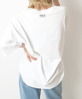 【POLO BCS】別注 ワンポイント刺繍 ベーシック  ビッグシルエット半袖Tシャツ