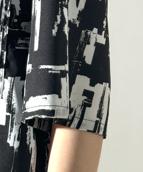 ビッグシルエット オープンカラー総柄半袖シャツ フラワー / 幾何学 25SS