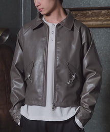 Fireman Clasp Leather Jacket / ファイヤーマンクラスプレザージャケット