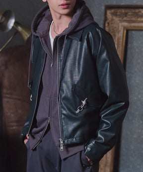 Fireman Clasp Leather Jacket / ファイヤーマンクラスプレザージャケット