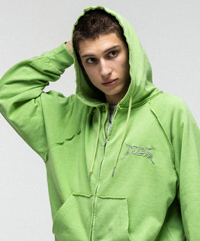 "ILL'S" LOGO Embroidery FULL ZIP HOODIE / "ILL'S" LOGO刺繍フルジップフーディー