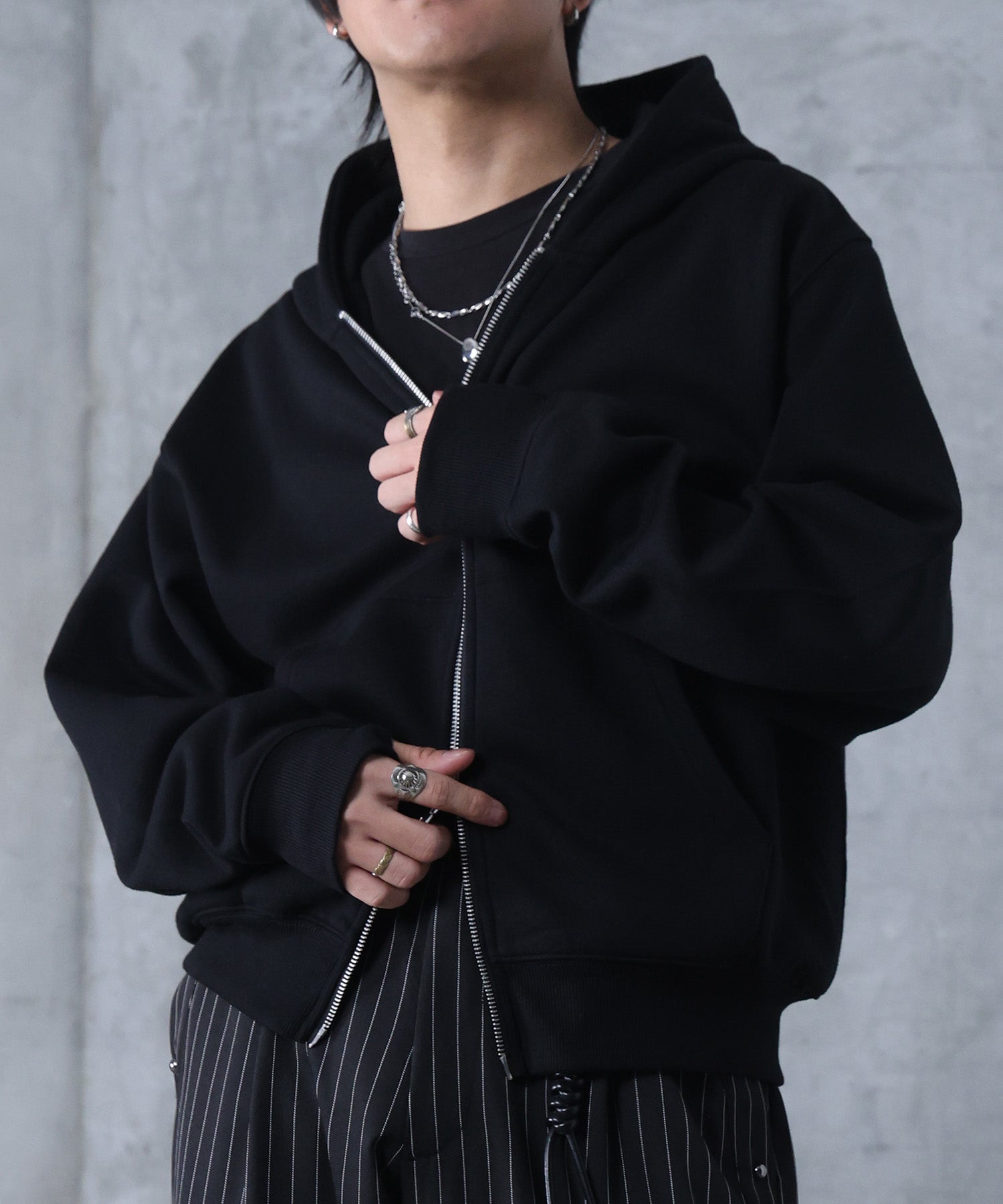 サムホール フルジップフーディ