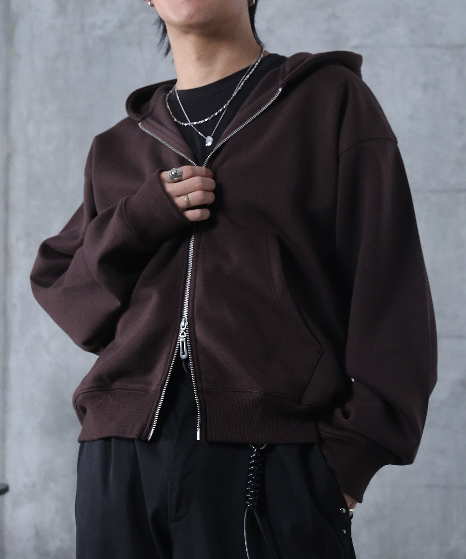 サムホール フルジップフーディ