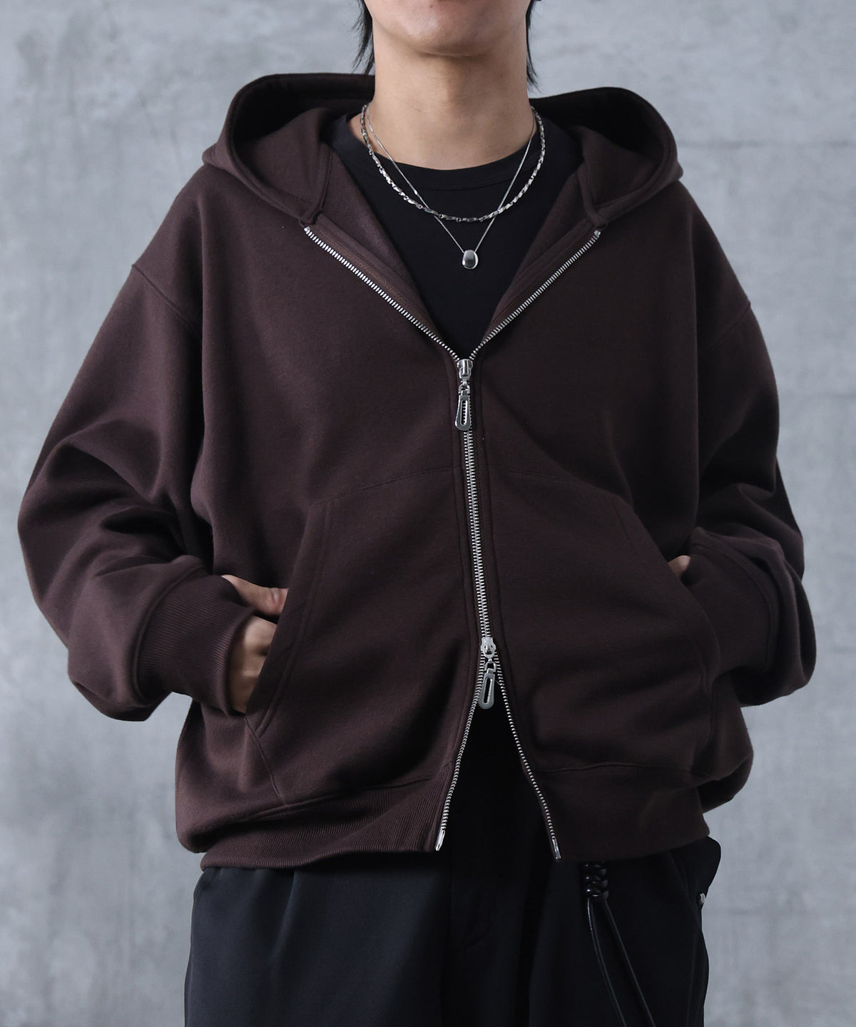 サムホール フルジップフーディ