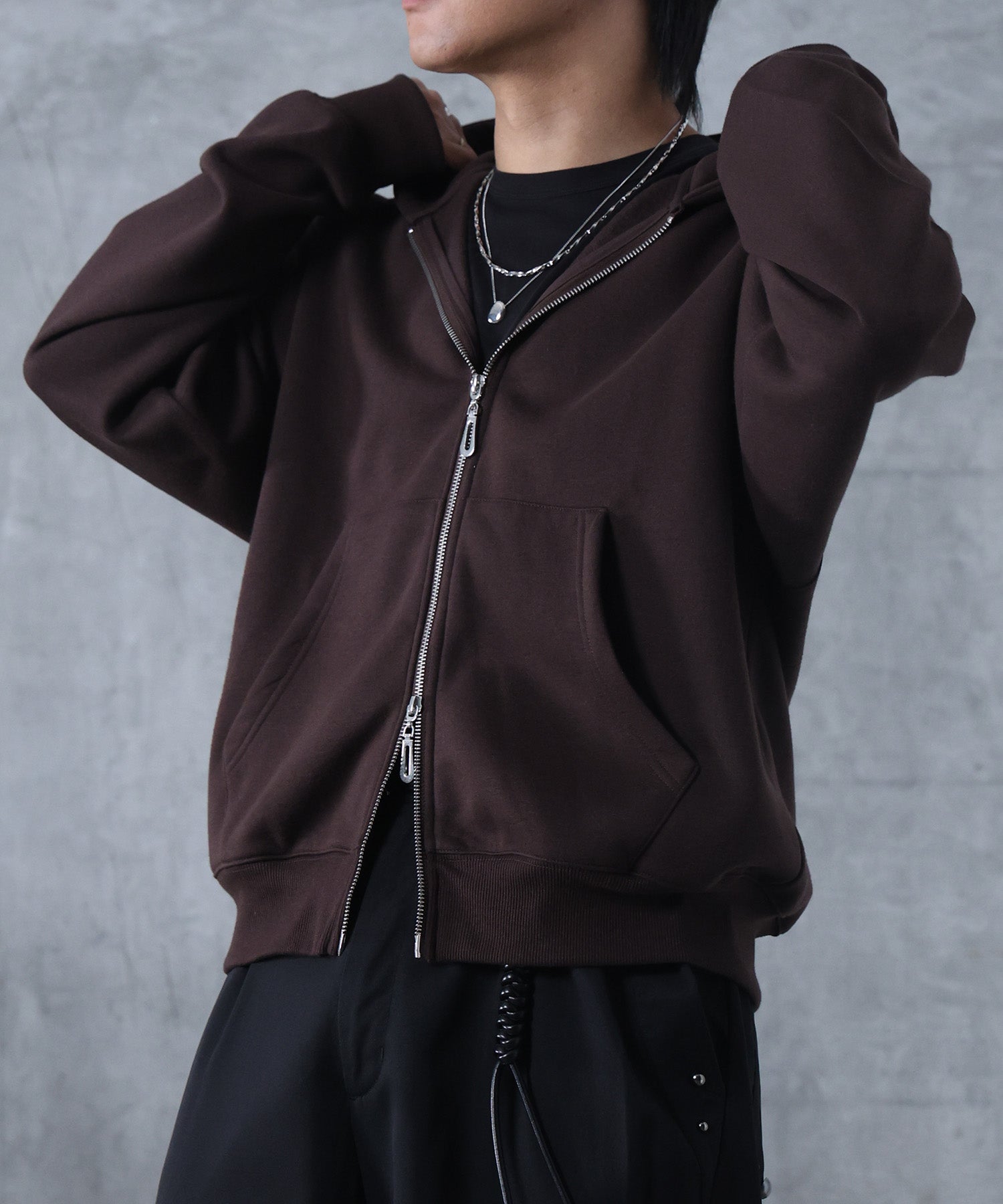 サムホール フルジップフーディ