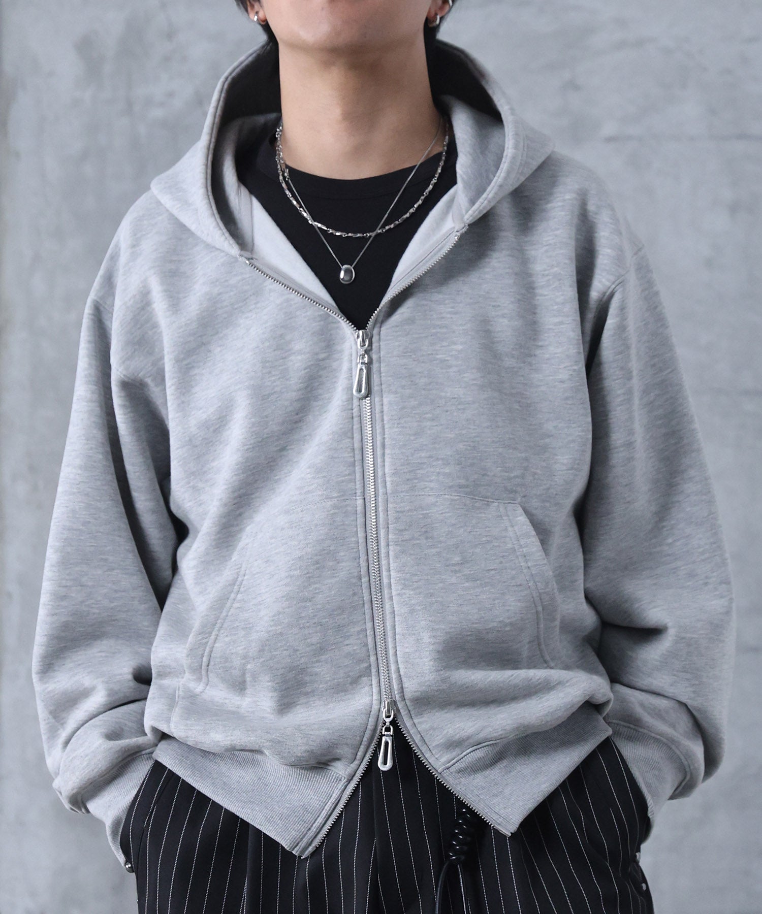 サムホール フルジップフーディ