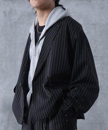 スタッズ ショート ダブルジャケット