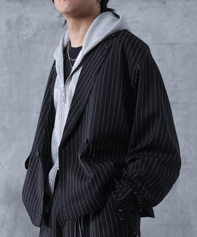 スタッズ ショート ダブルジャケット