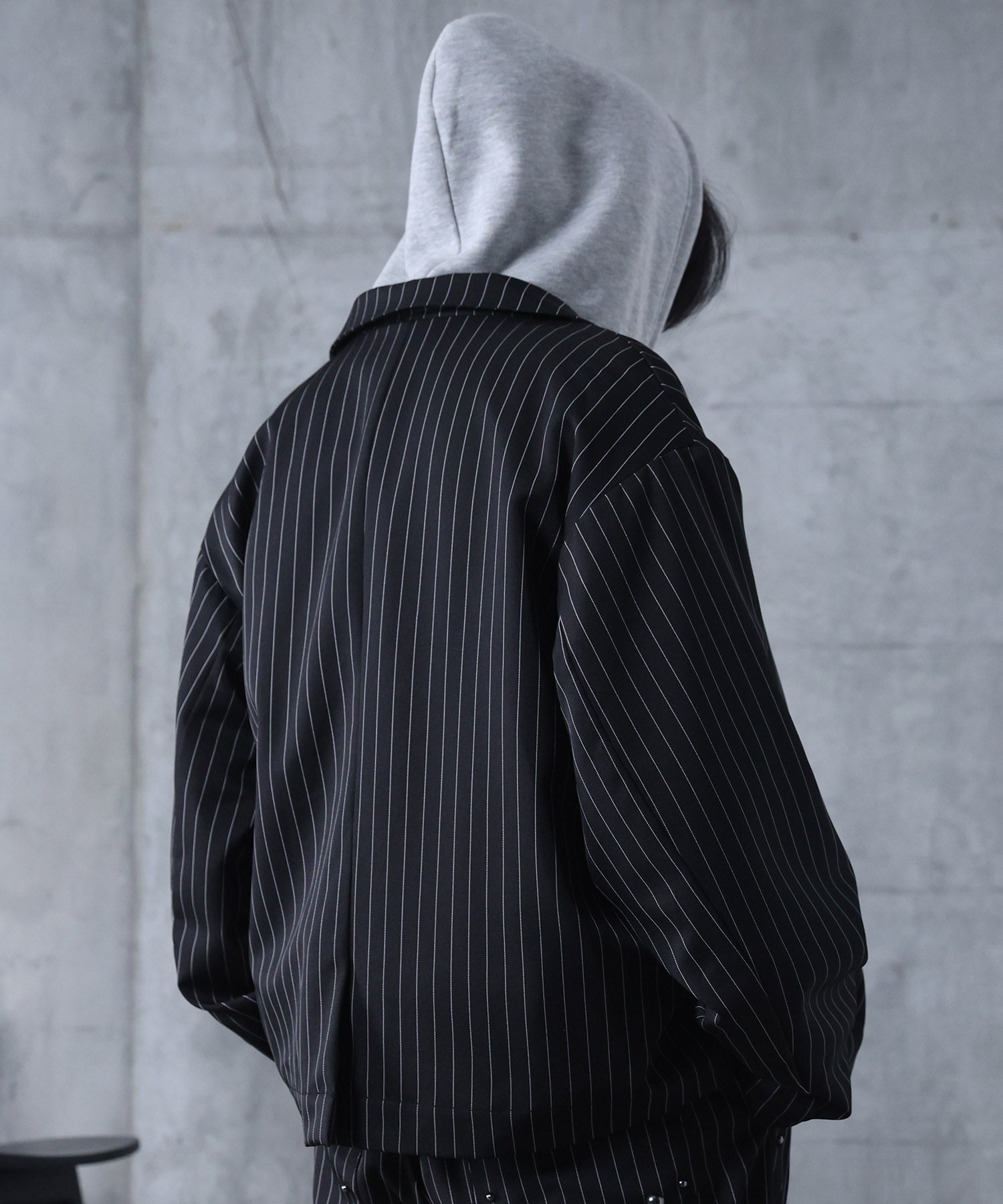 スタッズ ショート ダブルジャケット