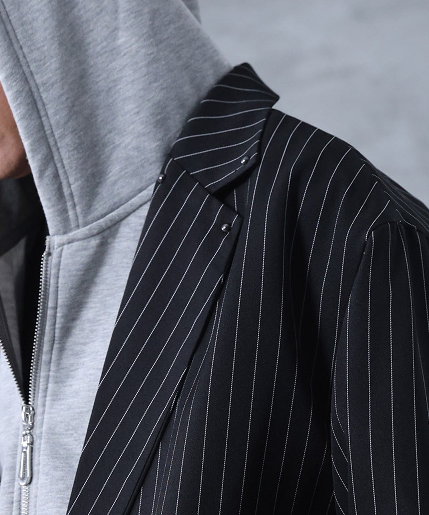 スタッズ ショート ダブルジャケット