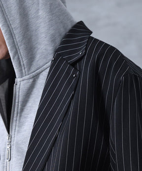 スタッズ ショート ダブルジャケット