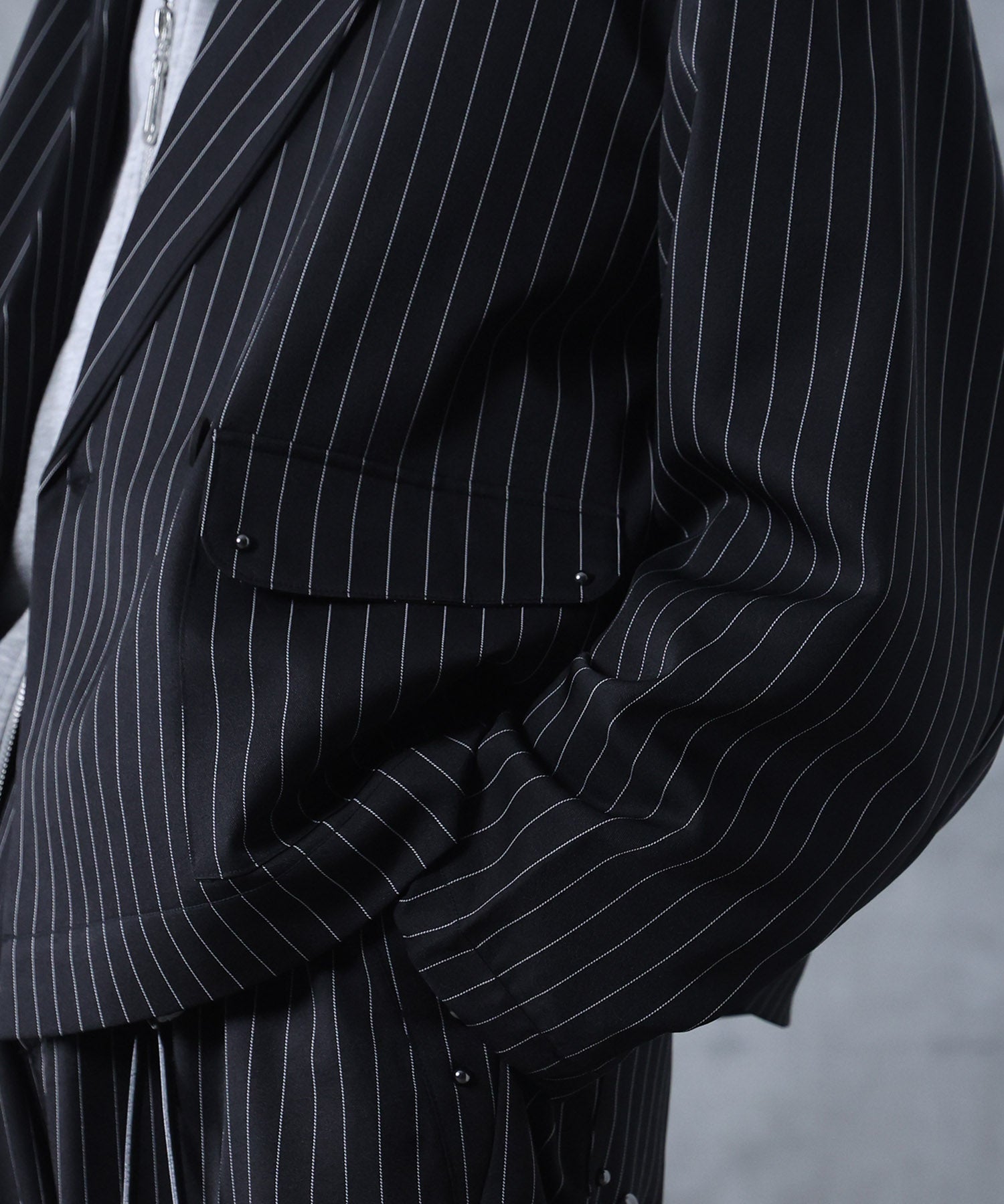 スタッズ ショート ダブルジャケット