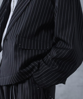 スタッズ ショート ダブルジャケット