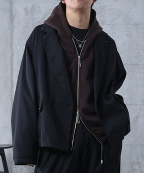 スタッズ ショート ダブルジャケット