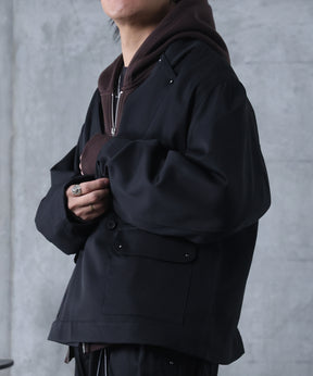 スタッズ ショート ダブルジャケット