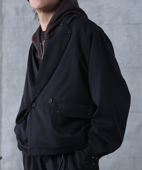 スタッズ ショート ダブルジャケット