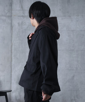 スタッズ ショート ダブルジャケット