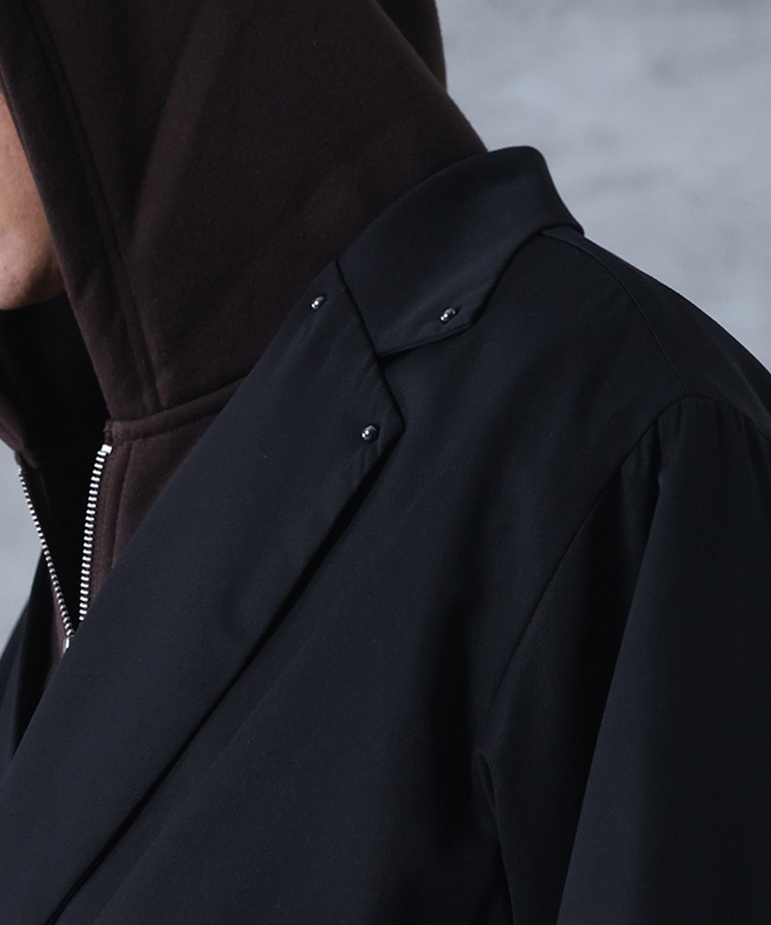 スタッズ ショート ダブルジャケット