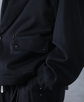 スタッズ ショート ダブルジャケット