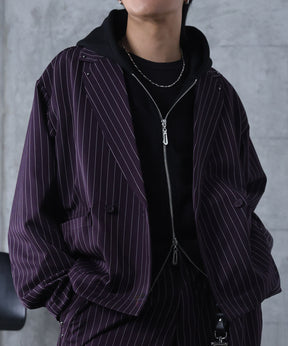 スタッズ ショート ダブルジャケット