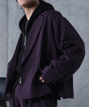 スタッズ ショート ダブルジャケット