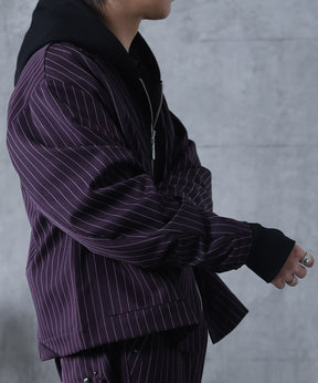 スタッズ ショート ダブルジャケット