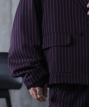 スタッズ ショート ダブルジャケット