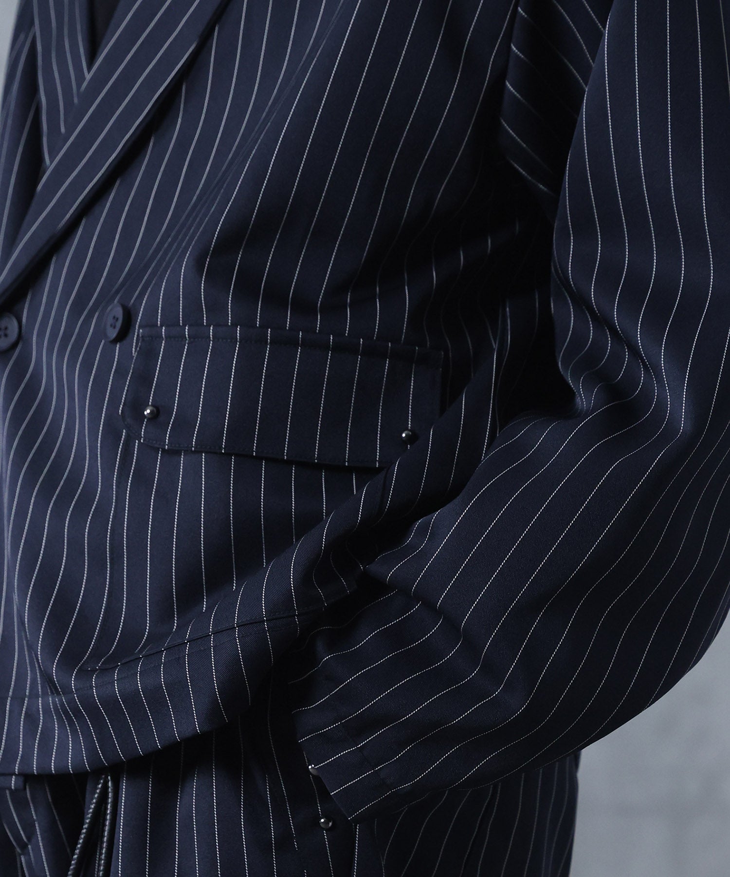 スタッズ ショート ダブルジャケット