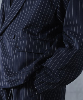 スタッズ ショート ダブルジャケット