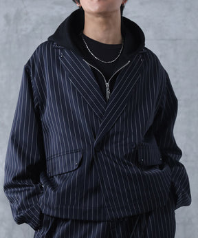 スタッズ ショート ダブルジャケット