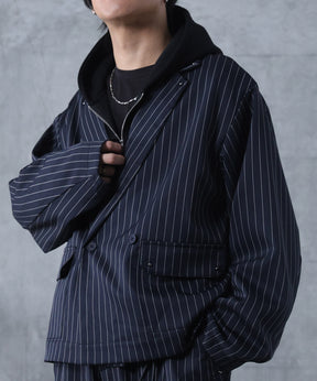 スタッズ ショート ダブルジャケット