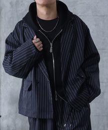 スタッズ ショート ダブルジャケット