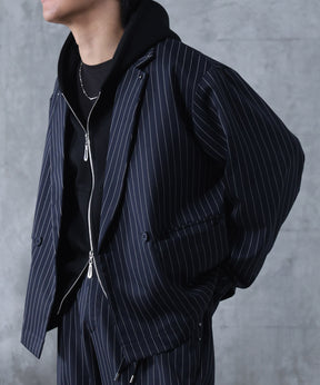 スタッズ ショート ダブルジャケット