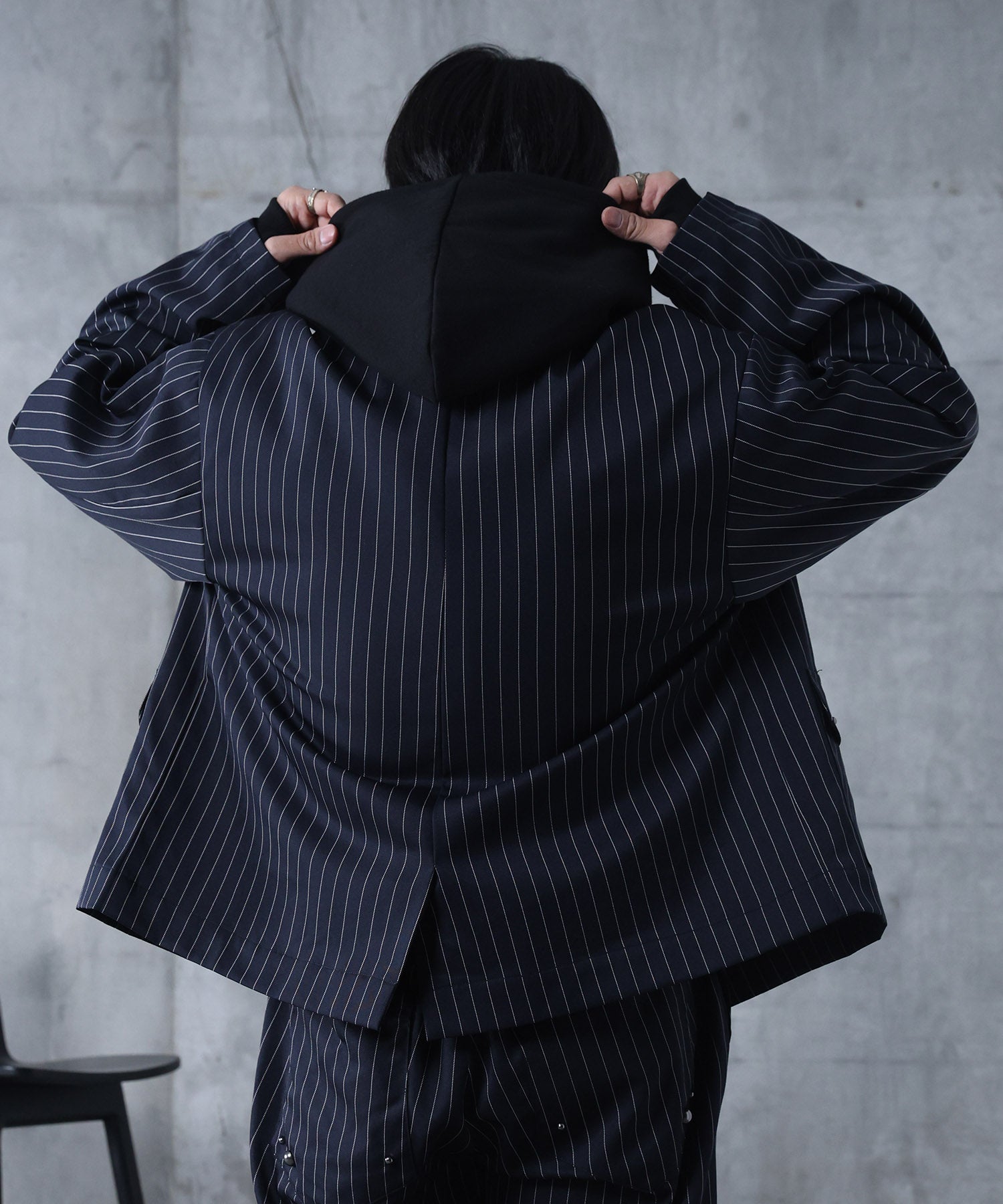 スタッズ ショート ダブルジャケット