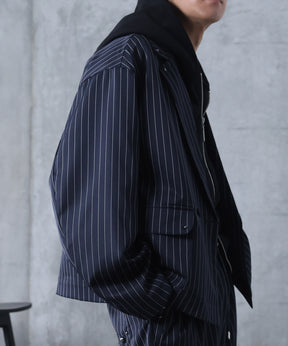 スタッズ ショート ダブルジャケット