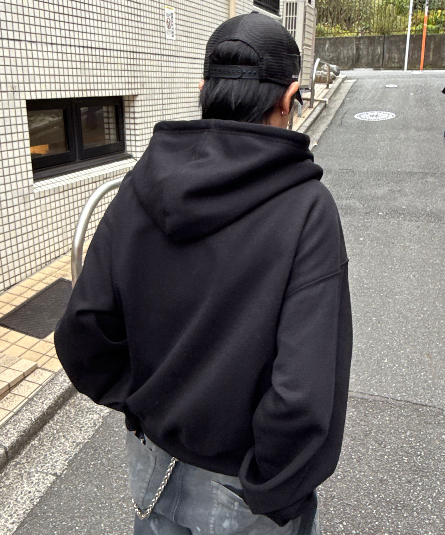 タギング総柄 フルジップフーディ